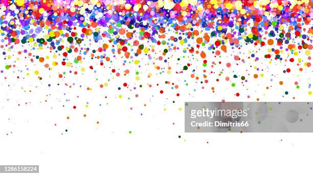 abstract colorful gradient background. multicolored dots on white background - fiesta stock illustrations