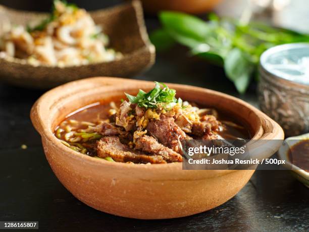 close-up of food in bowl on table - beef liver stock pictures, royalty-free photos & images