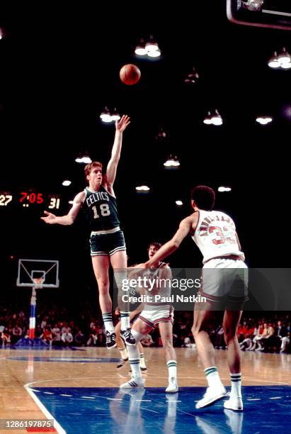 Dave Cowens of the Boston Celtics during the 1974 NBA Finals at the Milwaukee Arena in Milwaukee, Wisconsin on May 5. 1974.