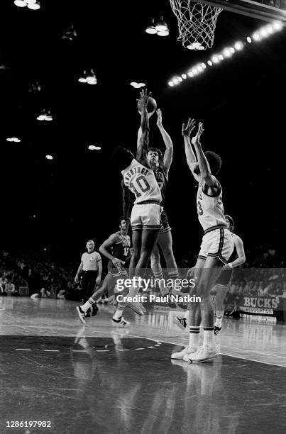 John Havlicek of the Boston Celtics during the 1974 NBA Finals at the Milwaukee Arena in Milwaukee, Wisconsin on May 5. 1974.