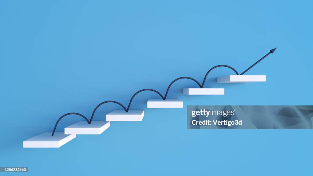 Stairs concept the next step