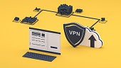 Abstract VPN digital background