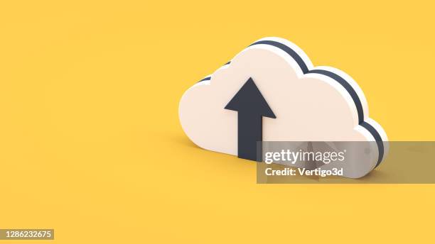 abstract cloud computing digital background - cloud backup stock pictures, royalty-free photos & images