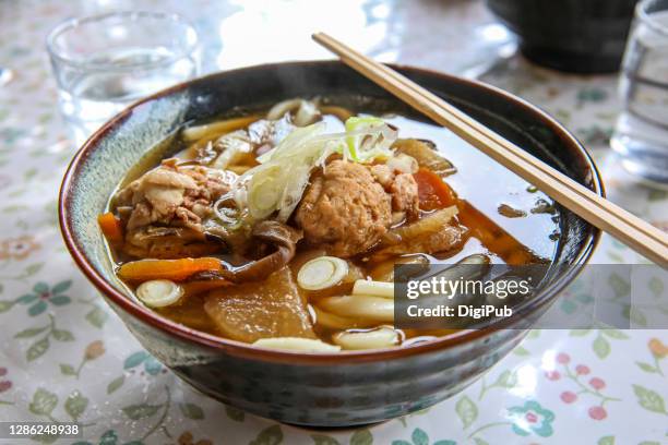 udon - udon noodle stock pictures, royalty-free photos & images