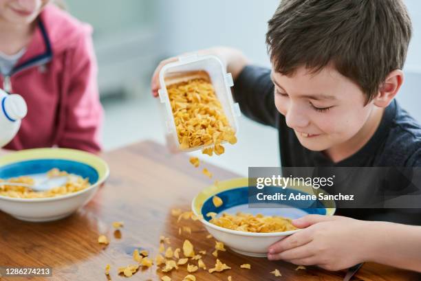 breakfast is the foundation of a fun fuelled day - corn flakes stock pictures, royalty-free photos & images