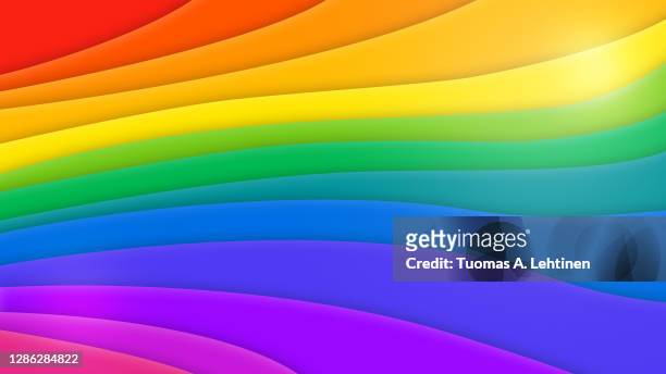 layered rainbow colored colorful background. - trots stockfoto's en -beelden