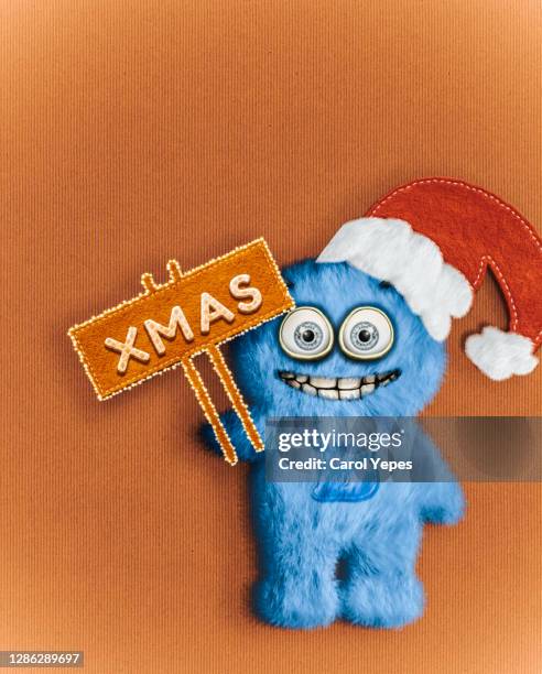 christmas monster - ugly animal stock pictures, royalty-free photos & images