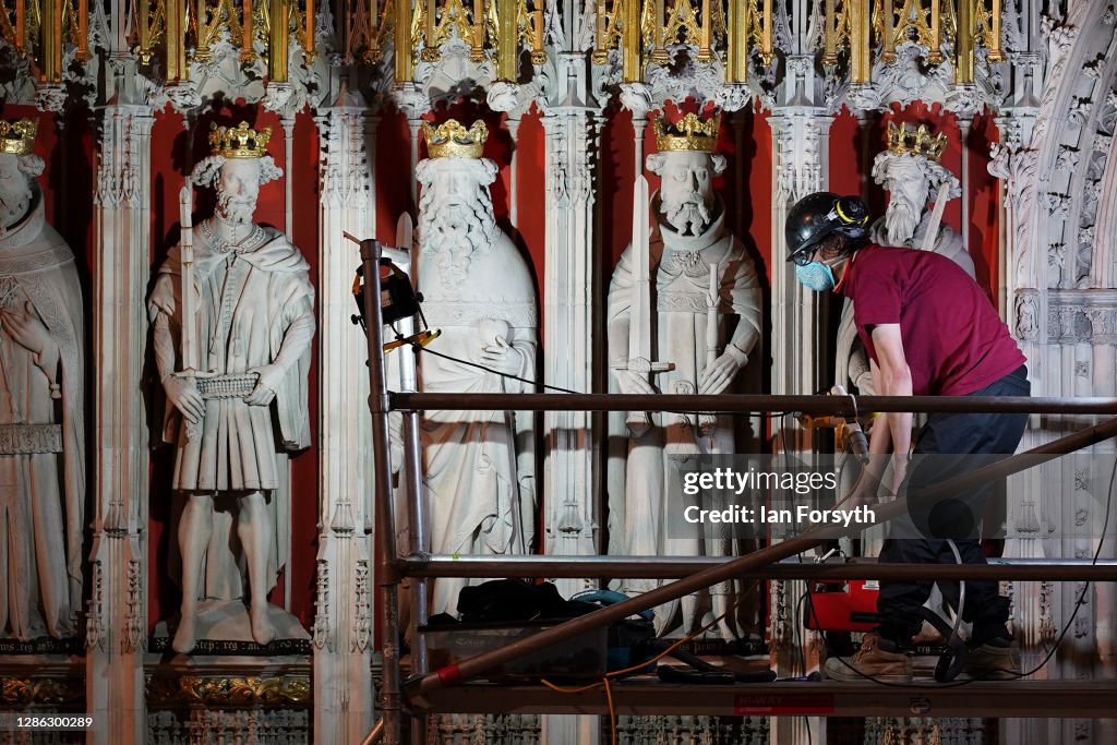 York Minster's 15th Century Pulpitum Is Cleaned In Once A Century Renovation