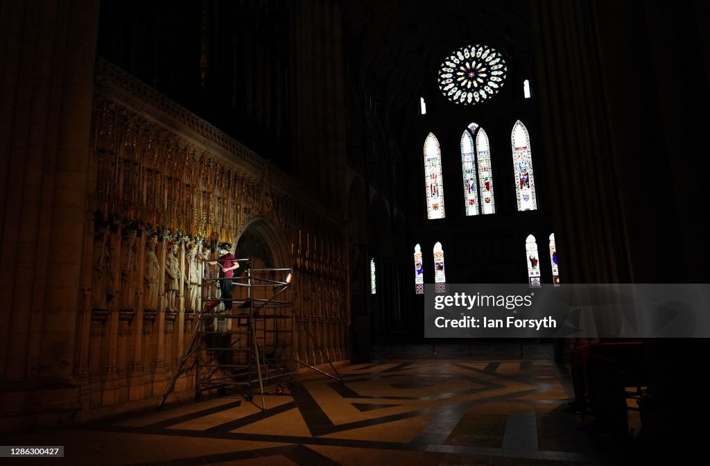 York Minster's 15th Century Pulpitum Is Cleaned In Once A Century Renovation