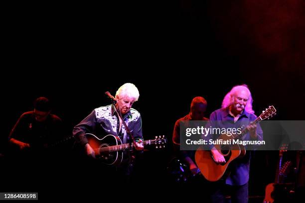 David Crosby, Stephen Stills and Graham Nash performed on a perfect Seattle summer evening, surrounded by rising hot air balloons and Chateau Ste....