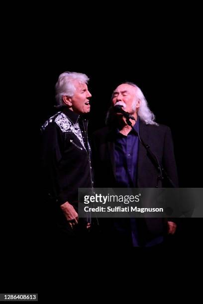 David Crosby, Stephen Stills and Graham Nash performed on a perfect Seattle summer evening, surrounded by rising hot air balloons and Chateau Ste....