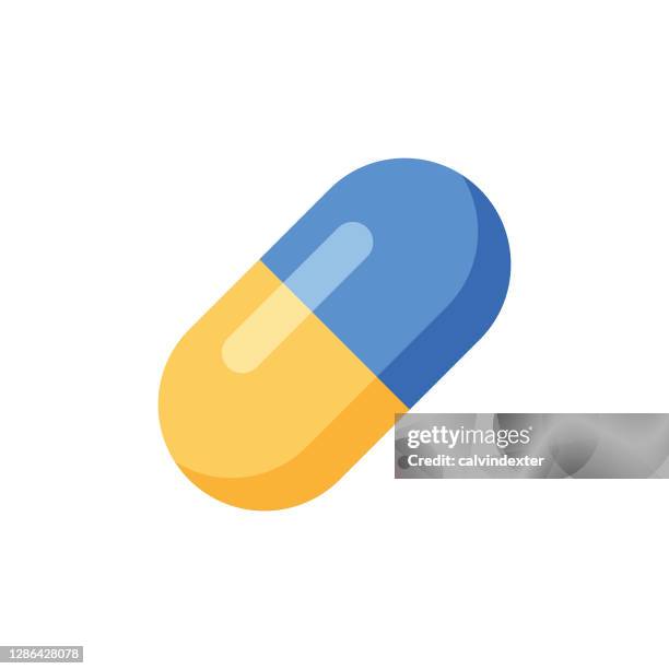 illustrations, cliparts, dessins animés et icônes de conception d’icône de pillule - pillule