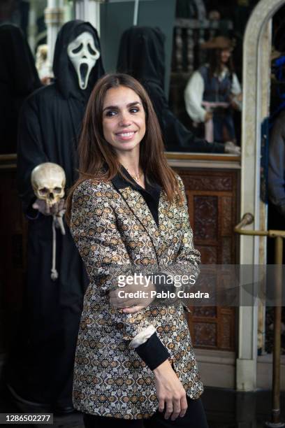 Actress Elena Furiase attends 'Vampus Horror Tales' photocall at the Wax Museum on November 19, 2020 in Madrid, Spain.