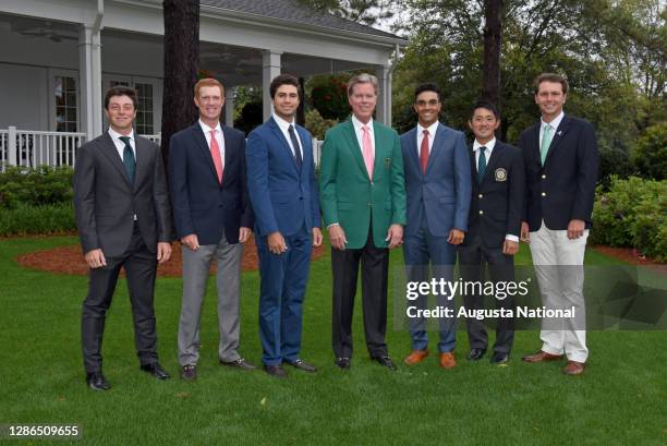 Amateur players Viktor Hovland of Norway, Kevin O'Connell, Alvaro Ortiz of Mexico, Devon Bling, Takumi Kanaya of Japan and Jovan Rebula of South...