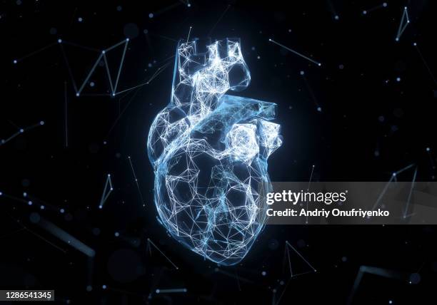 digital heart - heart abstract stock pictures, royalty-free photos & images