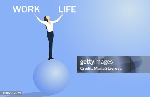 Symbol Of Work Life Balance Stability Success And Challengework Life ...