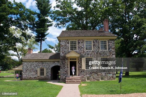 washington's headquarters, valley forge historical park, pennsylvania - valley forge washington 個照片及圖片檔