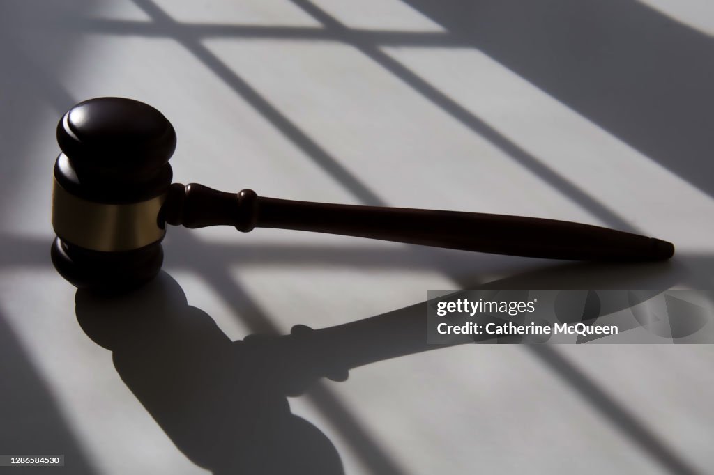 Judge’s traditional wooden gavel