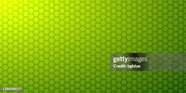abstract green background - geometric texture - green hexagon background stock illustrations