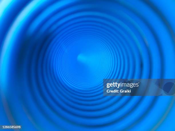 photo inside a pool hose - inner tube stock-fotos und bilder