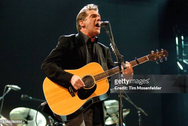 Glenn Frey of The Eagles performs during the Stagecoach music festival at the Empire Polo Fields on May 2, 2008 in Indio, California.