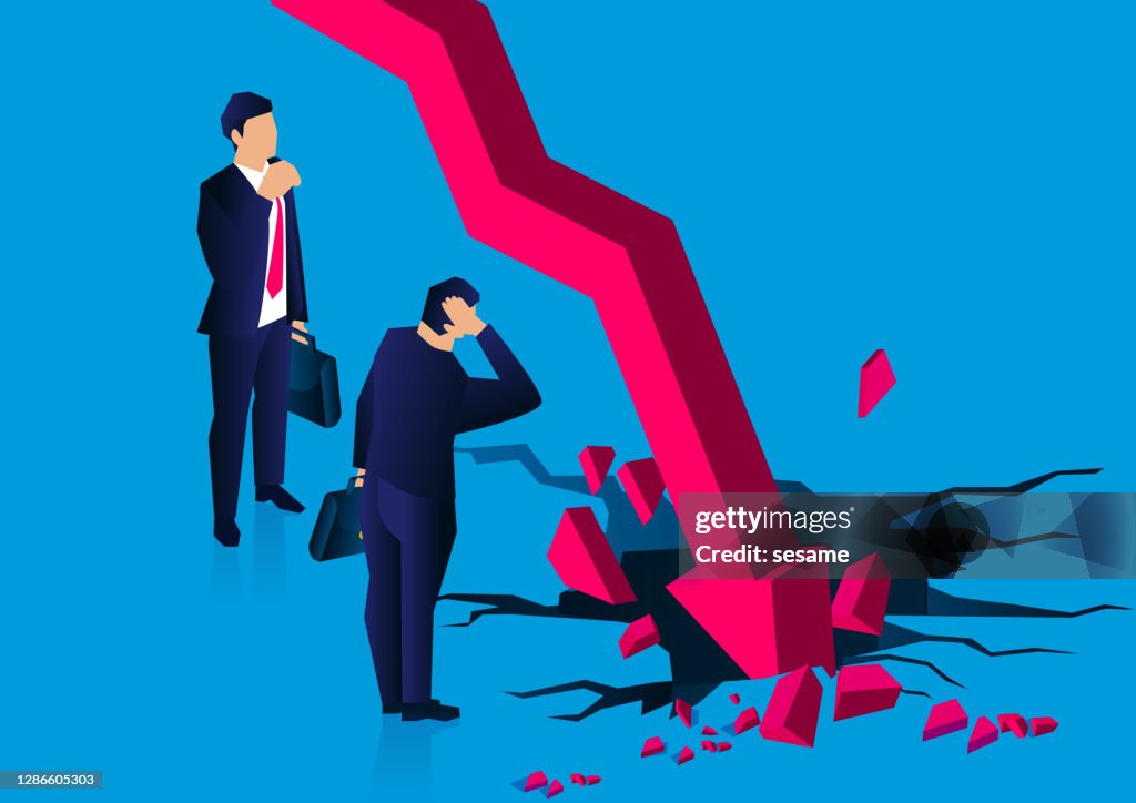 world financial crisis, decline decrease and bankrupt... Concept Of World Financial Crisis Economic Recession Collapse Market ...