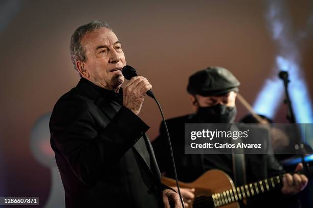 In this image released on November 19 José Luis Perales performs at the 2020 Latin GRAMMY Awards on October 29, 2020 in Madrid, Spain. The 2020 Latin...