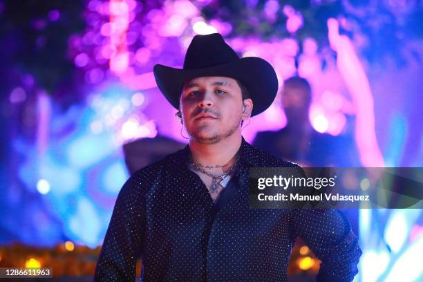 In this image released on November 19 Christian Nodal performs at the 2020 Latin GRAMMY Awards on October 28, 2020 in Guadalajara, Mexico. The 2020...