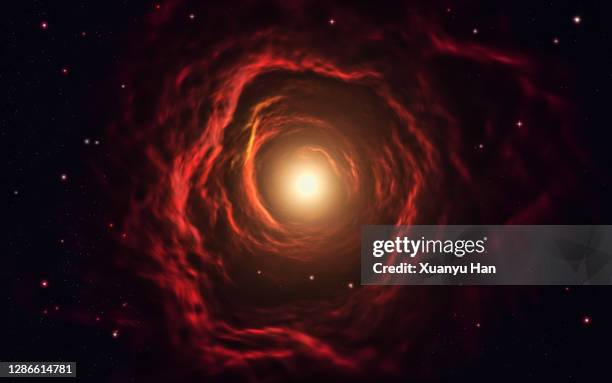 abstract red helix nebula background - supernova 個照片及圖片檔