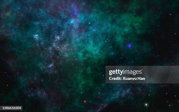abstract nebula background - beautiful space stockfoto's en -beelden