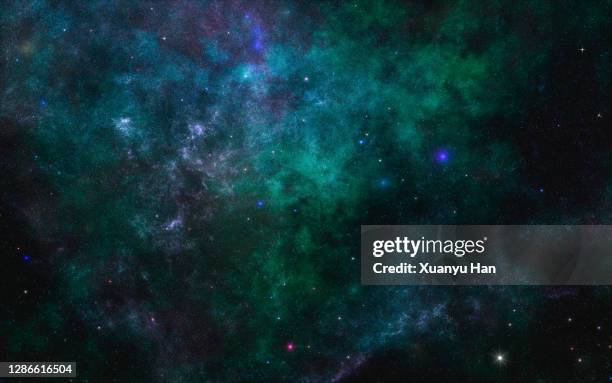 abstract nebula background - blue magic stock pictures, royalty-free photos & images