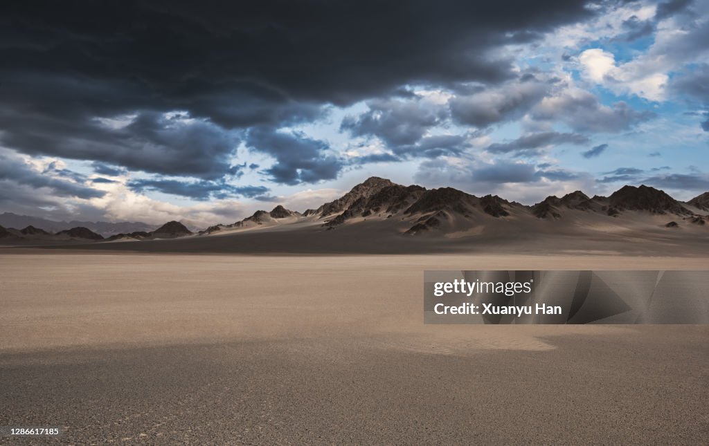 Arid geological landscape