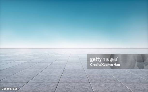 empty floor - clear sky stock pictures, royalty-free photos & images