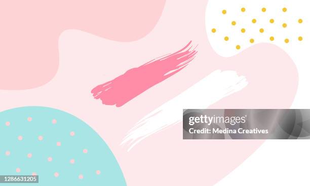 pastel abstract shapes background - make up background stock illustrations