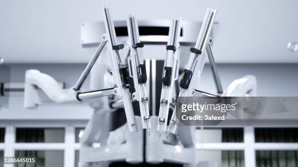 surgical robot - robotic surgery stock pictures, royalty-free photos & images