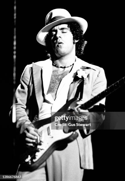 Steven Van Zandt performs on stage with Bruce Springsteen & The E Street Band at the Hammersmith Odeon, London, England, on November 18th, 1975. It...