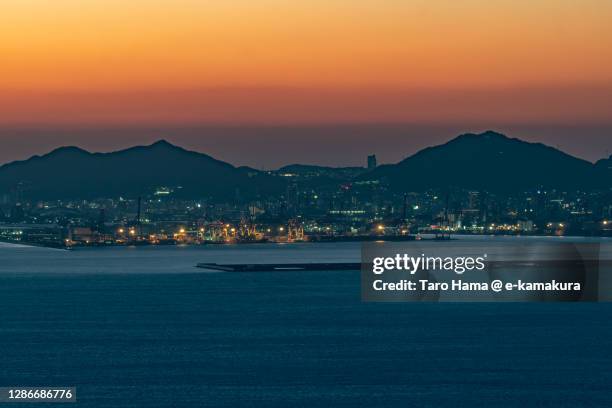 seto inland sea and kobe city of japan - seto inland sea stock pictures, royalty-free photos & images