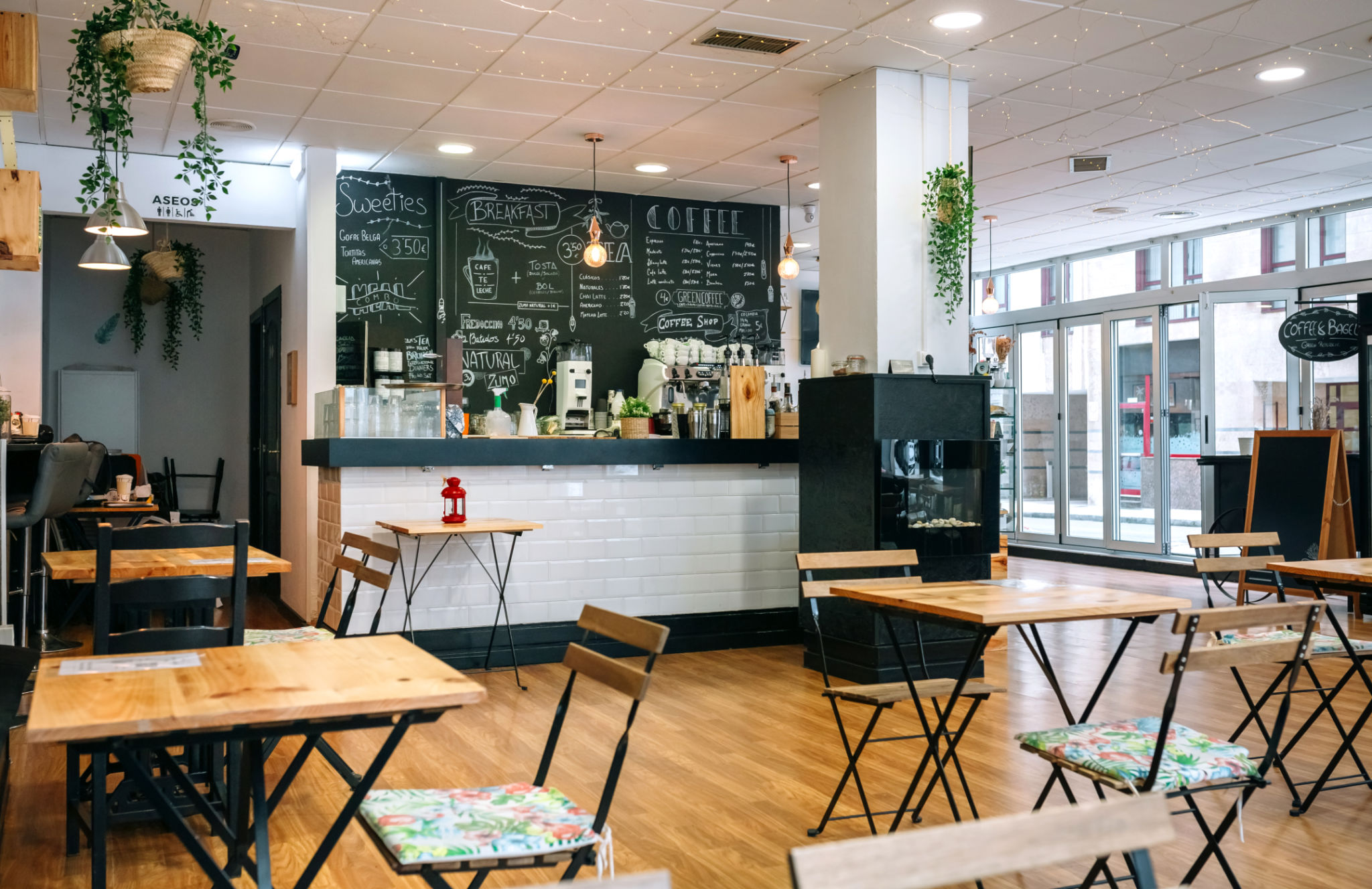modern coffee shop