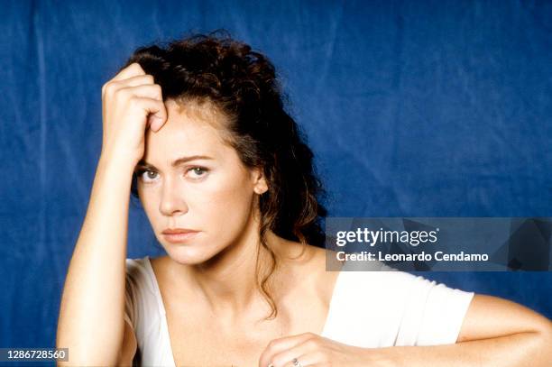 Italian actress Elena Sofia Ricci, Rome, Italy, 28th May 1996.