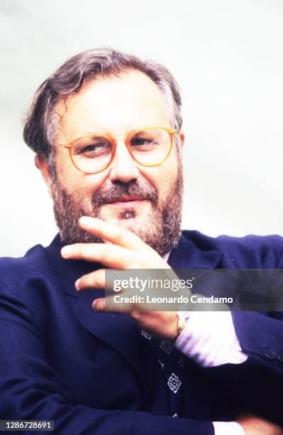 Italian fashion designer Gianfranco Ferré in Milan, Italy, 13th June 1987.