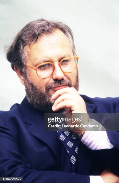 Italian fashion designer Gianfranco Ferré in Milan, Italy, 13th June 1987.