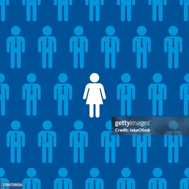 businesswoman individual - gender stereotypes stock illustrations