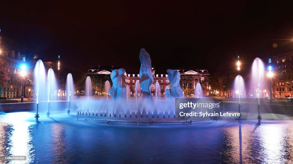 Lille Monuments Light Up In Purple To Fight Violence Against Women