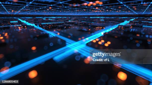 三維渲染快速流動的粒子數據 - coordonnée géographique photos et images de collection