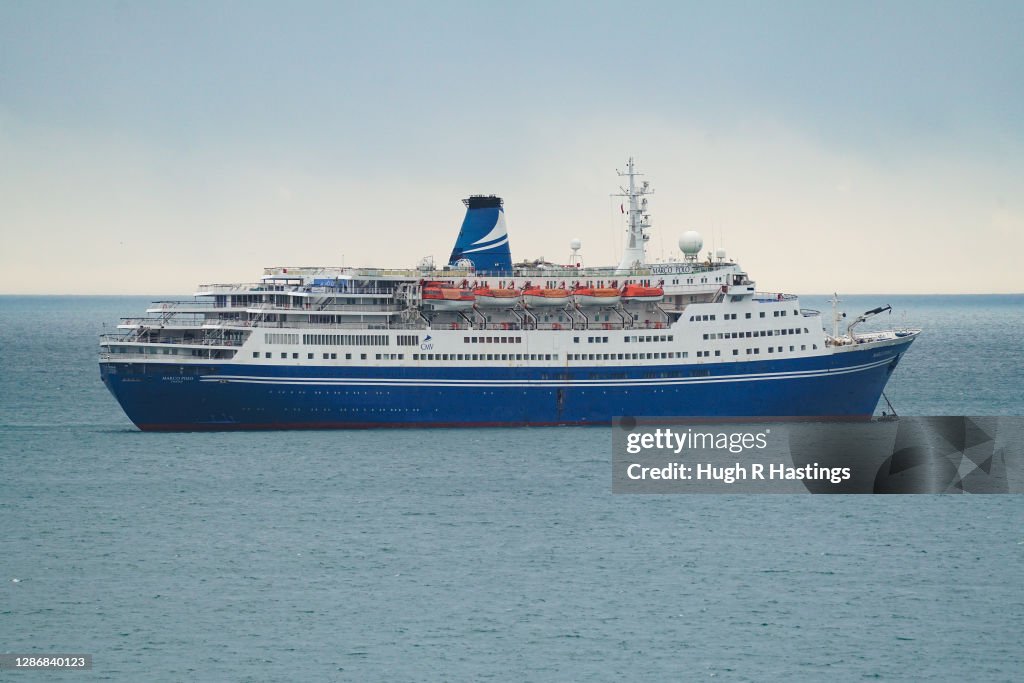 Cruise Ship Destined For Scrap Anchors In Falmouth