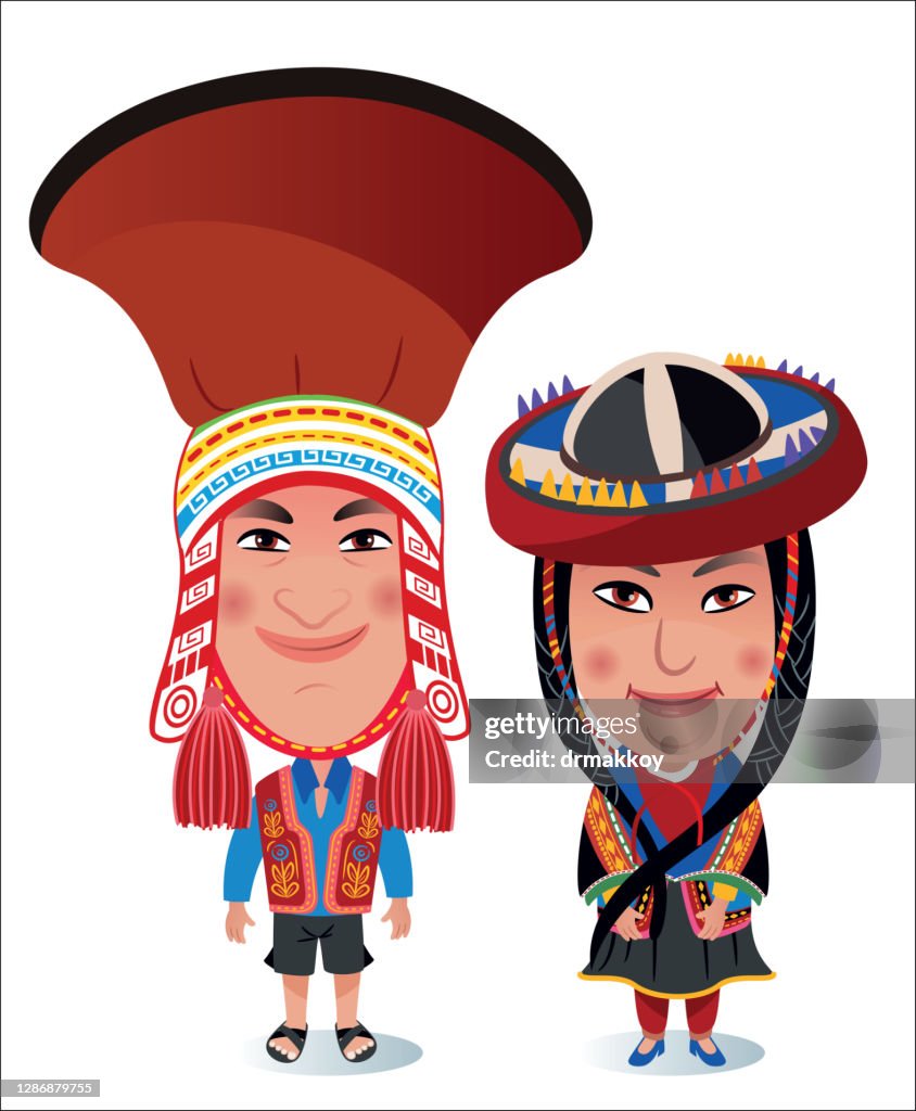 Peruvian woman and Man