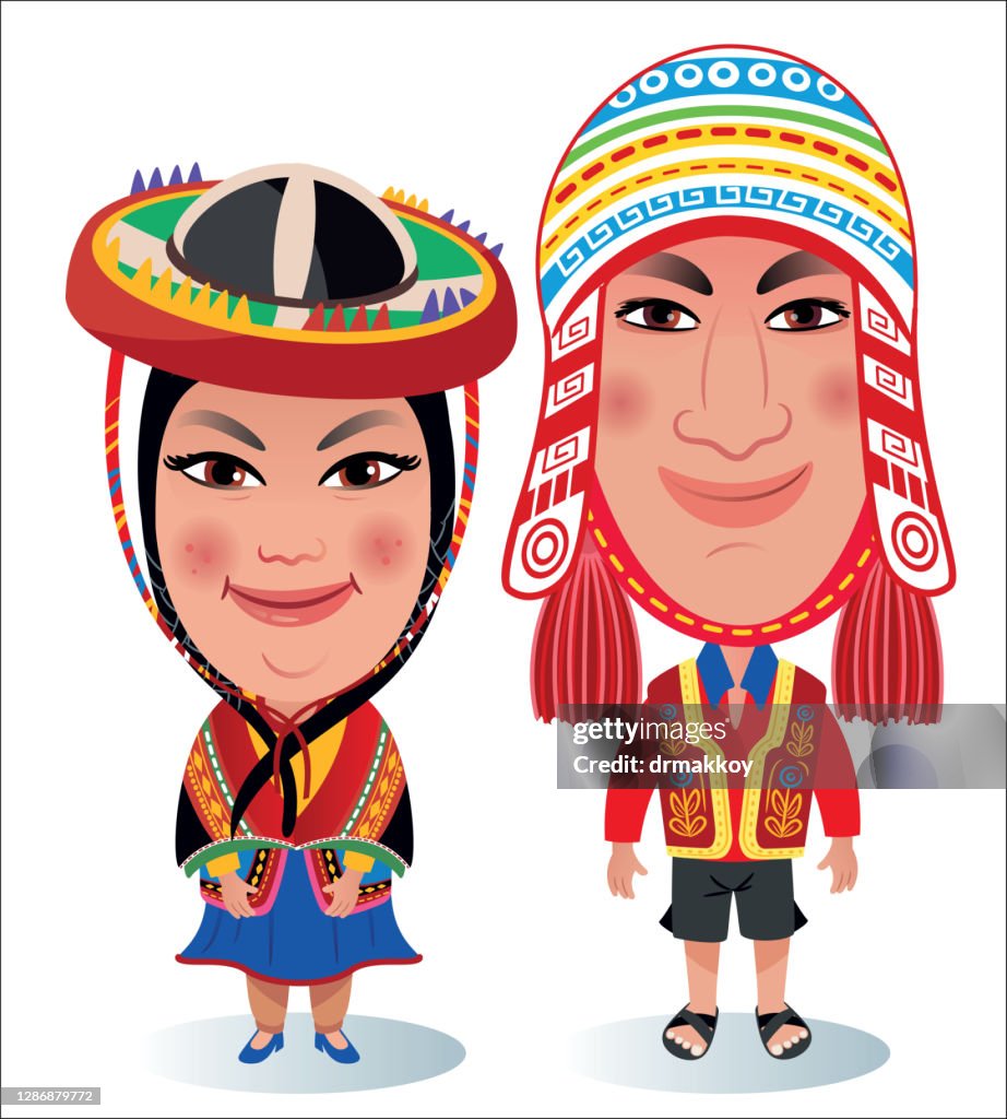 Peruvian woman and Man