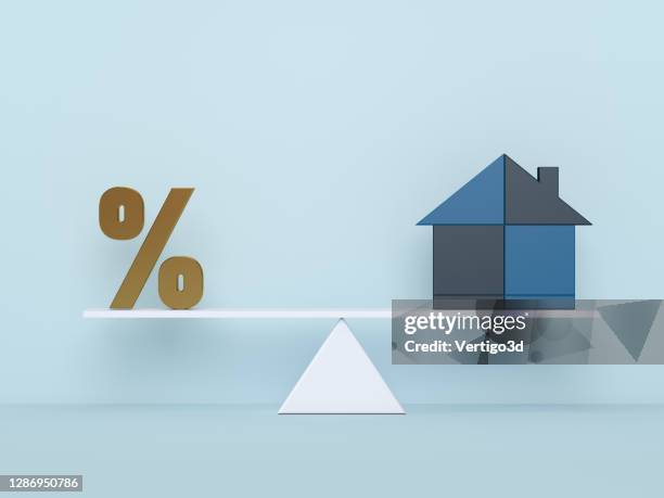 financial management concept. housing mortgage and risks - property prices continue to increase stock pictures, royalty-free photos & images