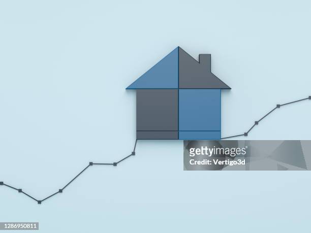 real estate business trends graphs and charts - home loan interest rate stock pictures, royalty-free photos & images