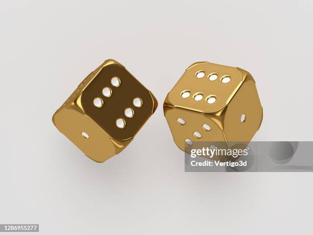 golden casino dices - jackpot stock pictures, royalty-free photos & images